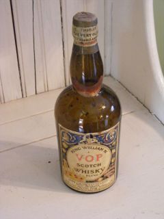 King William IV VOP Scotch Whiskey Early 1900s Unopened and Label