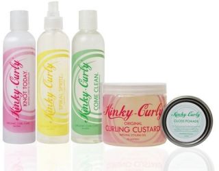 Kinky Curly Come Clean Knot Today Spiral Spritz Curling Custard Gloss