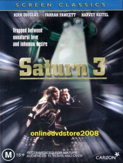 Saturn 3 Kirk Douglas Farrah Fawcet Classic Sci Fi Film DVD New SEALED