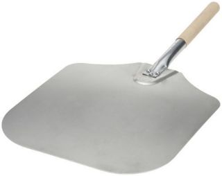 NEW Kitchen Supply 14 Inch x 16 Inch Aluminum Pizza Peel with Wood