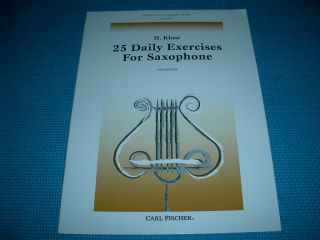 25 Daily Exercises for Saxophone Klose Sax Sheet Music