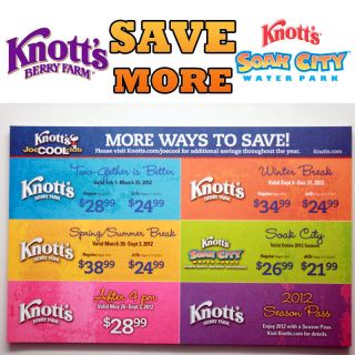 Knotts Berry Farm Knotts Soak City 6 Coupons Save More Than Ever