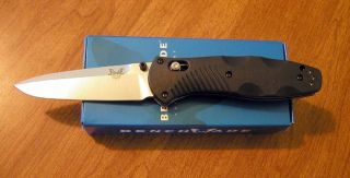 Benchmade New Assisted Barrage Plain Blade Knife Knives