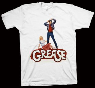 Grease T Shirt Randal Kleiser John Travolta Olivia Newton John DVD
