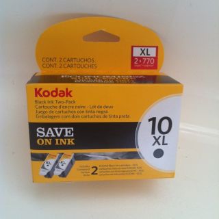 Two Pack Kodak Black XL Ink Cartridge 10XL 4K0936