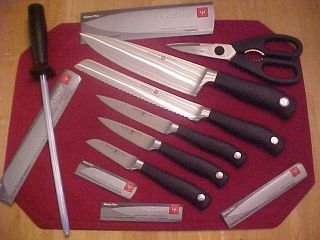 Wusthof 14 pc  Grand Prix //  Knife Set. ! New ! 4 steak knives