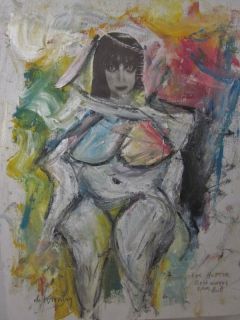 Willem de Kooning Collage Painting $250 