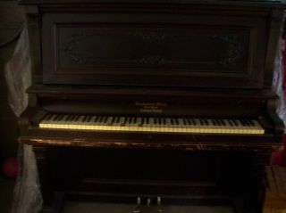 Krakauer Bros New York Cabinet Grand Piano Upright