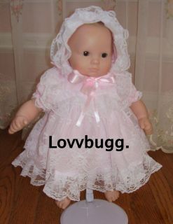 Pink Lace Dress Hat Doll Clothes fits Bitty Baby SUPER DEAL SUPER