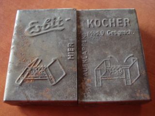 Antique WWII Germany Esbit Kocher Tin Box Mod 9 Empty Collectors
