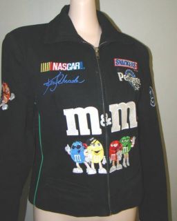  Misses Medium Nascar M Ms 36 Ken Schrader Black Jacket Embroidered
