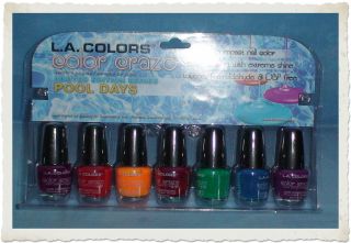 Colors Color Craze Pool Days High Impact Nail Color Set Brand New
