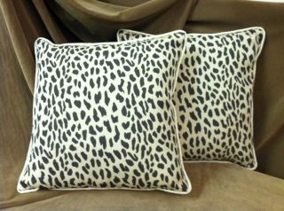 Beautiful Custom Designer Animal Print Fabric Pillows