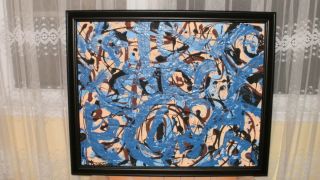 Lee Krasner 1908 1984 Brilliant Abstract by Listed New York Artist