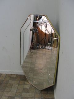 La Barge Brass Etched Wall Mirror