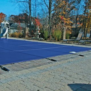 15x30 Swimming Pool Blue Mesh Safety Winter Cover 12 Yr