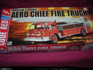 AMERICAN LA FRANCE AERO CHIEF FIRE TRUCK CODE RED AMT ERTL 1 25 SEALED
