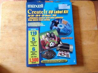 Maxell Create It CD Label Kit