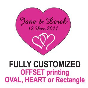 300 Personalized Labels Stickers Wedding Engagement