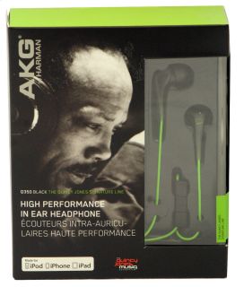 AKG Q350BK Quincy Jones Edition Earbuds w Apple Remote