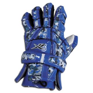 Reebok 10K lacrosse gloves size 13 camo royal lax glove senior L blue