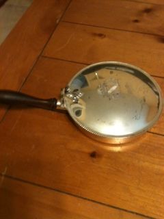 Vintage Silverplate Silent Butler with Wooden Handle Made in Italy
