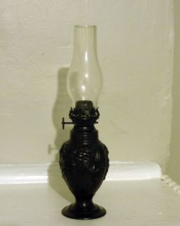 Miniature Cast Iron Oil Lamp Restoration Hardware