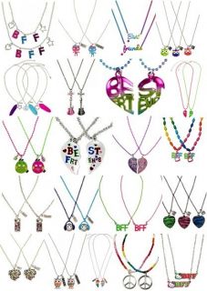 BFF Best Friends 2pc Necklace Set Heart Angry Birds More New