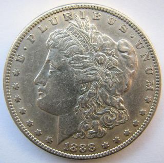 1888 s Morgan Dollar XF Condition Lot 1137