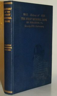 1938 History of The First National Bank of Scranton PA