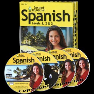 How to Speak Spanish Language Software Levels 1 2 3 PC Mac