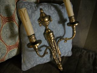 French Bronze Neoclassical Sconce Exquisitie