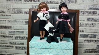 Madam Alexander Lavern and Shirley w Boo Boo Kitty Dolls