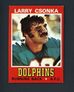 1974 Wonder Bread 5 Larry Csonka Dolphins