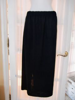San Remo Laura Knit Black Skirt XL Santana Long