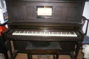 ANTIQUE LAUTER HUMANA PLAYER PIANO SN 47509 MADE IN NEWARK NJ USA