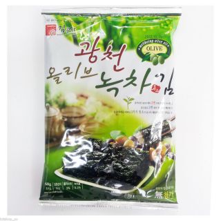 12 Sheet Roasted Seaweed Laver Seasoned with Olive Oil Shushi Gimbap