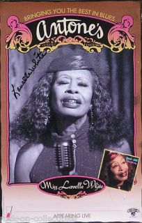Miss Lavelle White 1996 Antones Signed Concert Poster