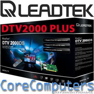 Leadtek Winfast DTV2000 DS Dual Digital TV Tuner PCI HDTV H 264 DVB T