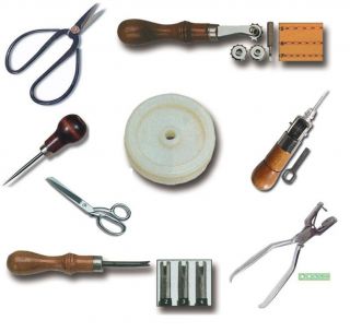 Leathercraft Tools Scissors Punch Awl Rotary Cutter Beveler Stitch