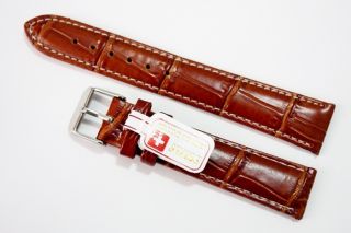 18mm Genuine Leather Watch Band Swiss R61