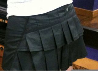NWT Lululemon Run Pace Setter Skirt Tall size 6 Black Tennis Skirt NEW
