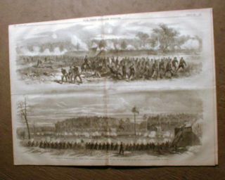 Newspaper Battle of Cold Harbor Civil War Grant vs Lee Virginia