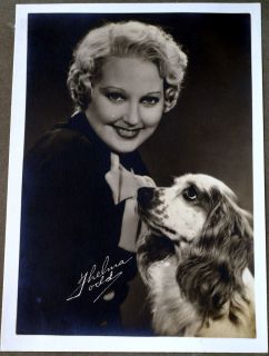 1934 Thelma Todd 5 by 7 Fan Portrait Photo