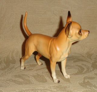 Vintage Chic Porcelain Larger Chihuahua Dog Lefton Figurine