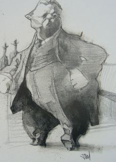 Teddy Roosevelt GicleE Portrait by Jota Leal 2 150