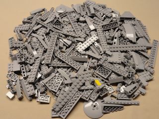 400 Lego Light Bluish GRAY Bricks Base Plates Parts Bulk Brick STAR