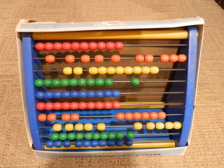 Playskool Counting Frame Wood Abacus Math Learning School manipulative