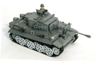 Lego WWII German Panzerkampfwagen VI TIGER I Heavy Tank Military Model