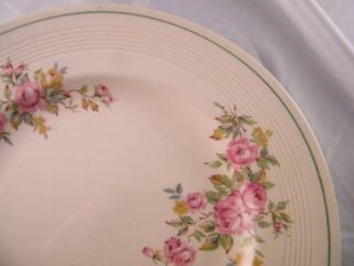 Woods Ivory Ware England Rose 10” Plate